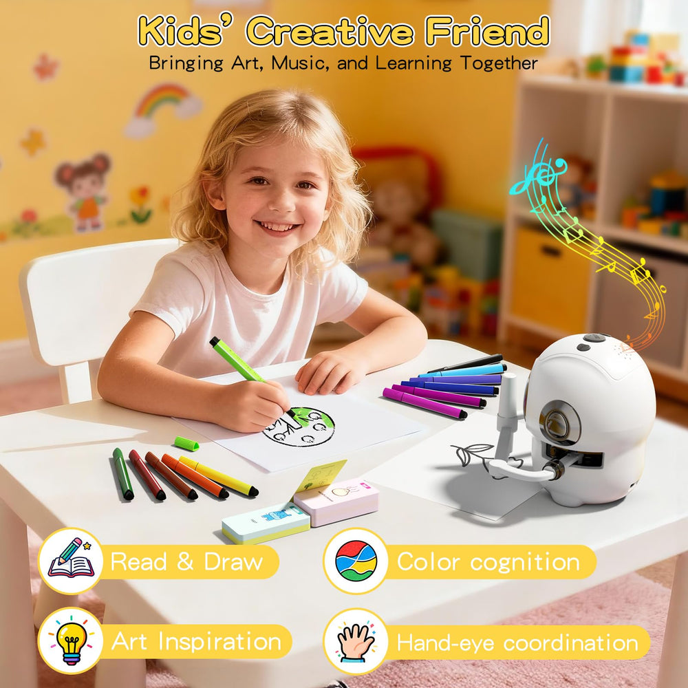 HOLIBIBE drawing robot color learning encourages emotion expression and color recognition