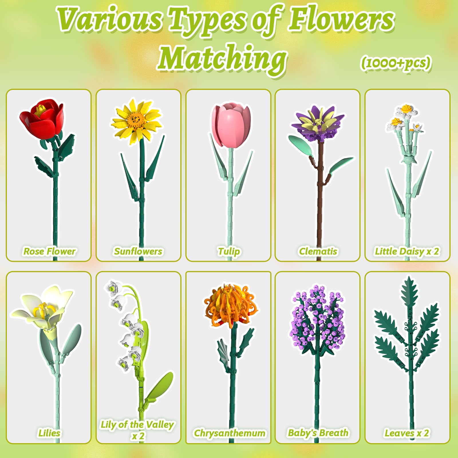 Holiky adjustable-petal-stem-design lets you customize bouquets