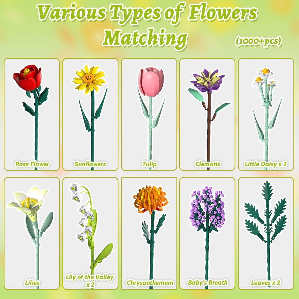 Holiky adjustable-petal-stem-design lets you customize bouquets
