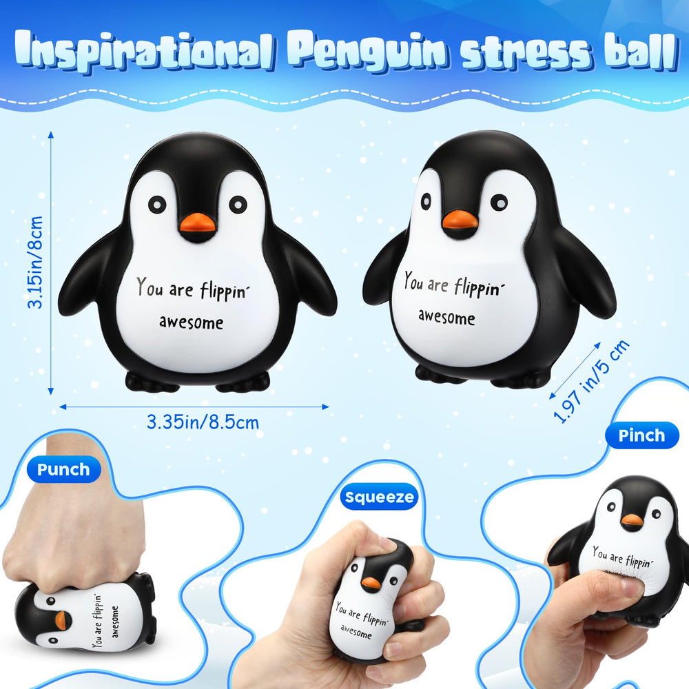 Hollowfly 10-pcs penguin stress balls pack provides portable mood relief.