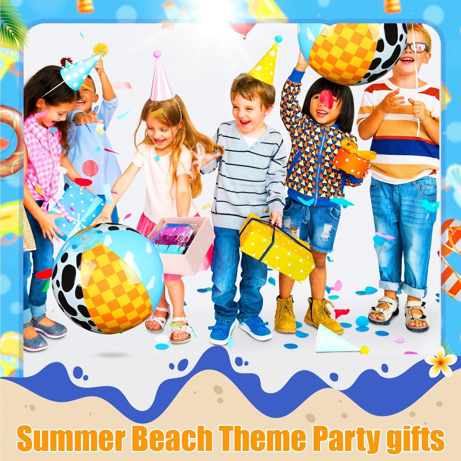 Hollowfly cartoon beach ball ideal for poolside games and parties.
