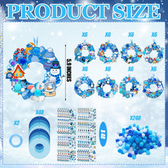 Hollowfly foam snowflake stickers add bright seasonal accents.