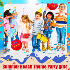 Hollowfly beach ball with dog paw motif boosts summer fun at pool and beach.
