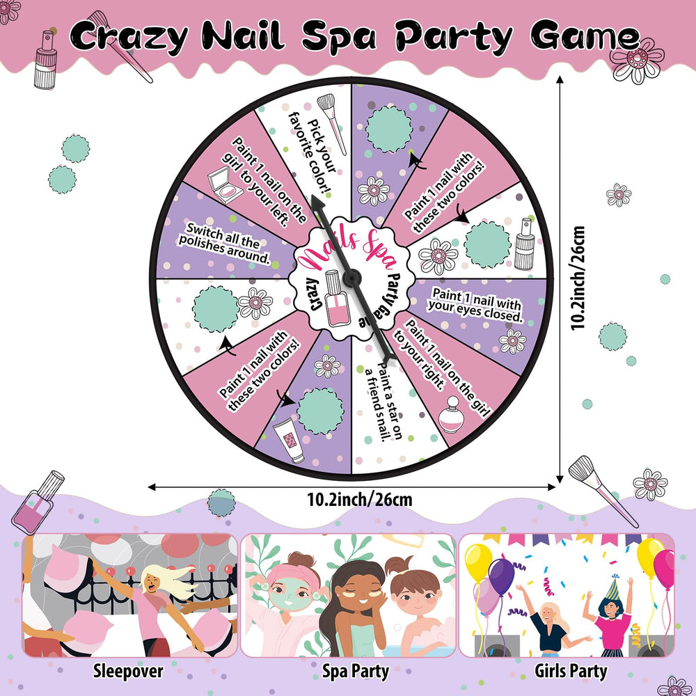 Hollowfly Nail art challenge spinner to decide color or shape.