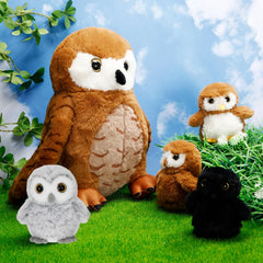 Hollowfly baby light brown owl plush ideal for nap time