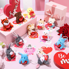 Hollowfly packaging display with 30 plush toys and cards.