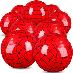 Hollowfly spider web beach ball in blue and red for pool games and summer fun