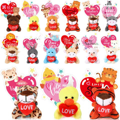 Hollowfly Valentine plush 30-pack for classroom gifts and party favors.