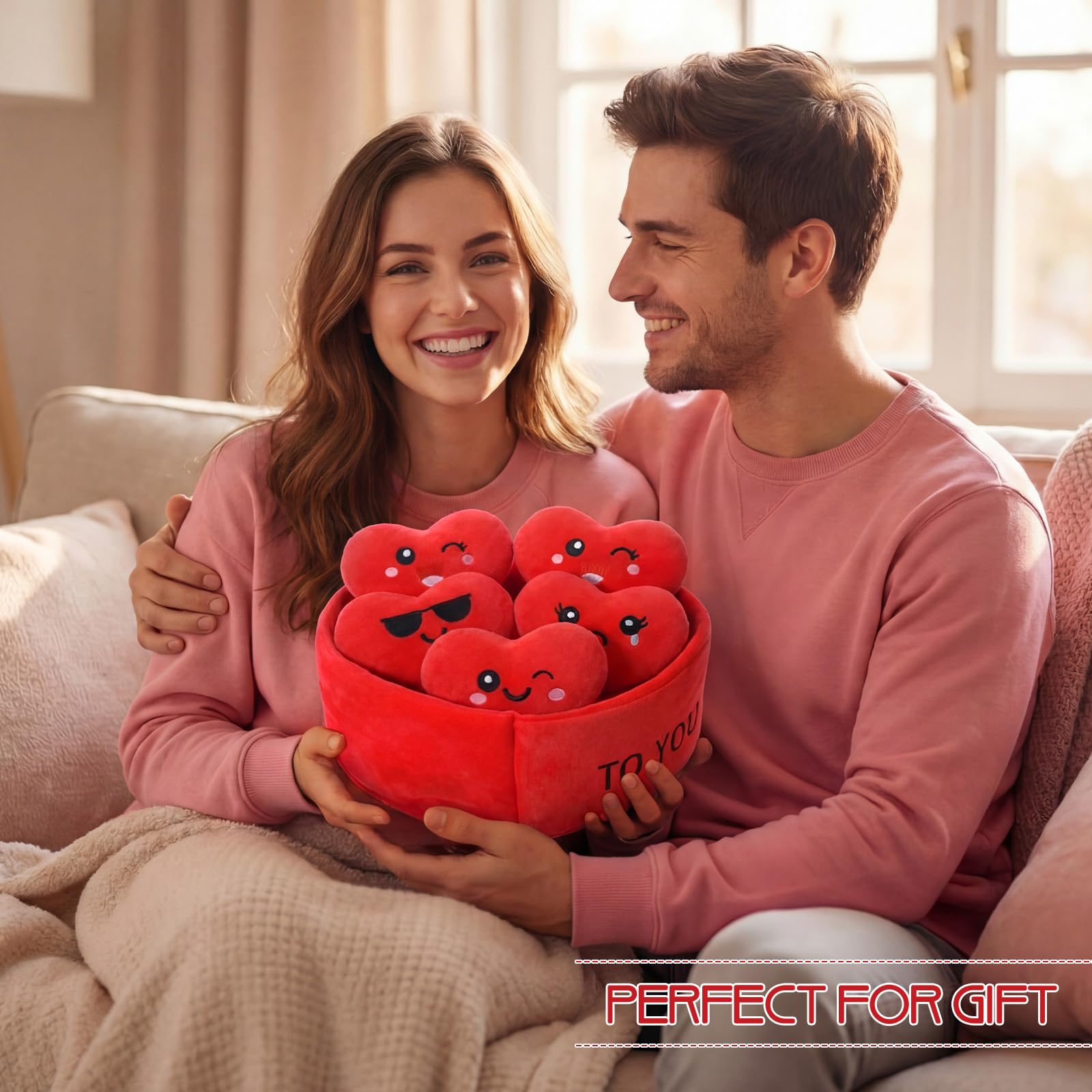 Hollowfly valentines heart plush I Got You as a comforting token