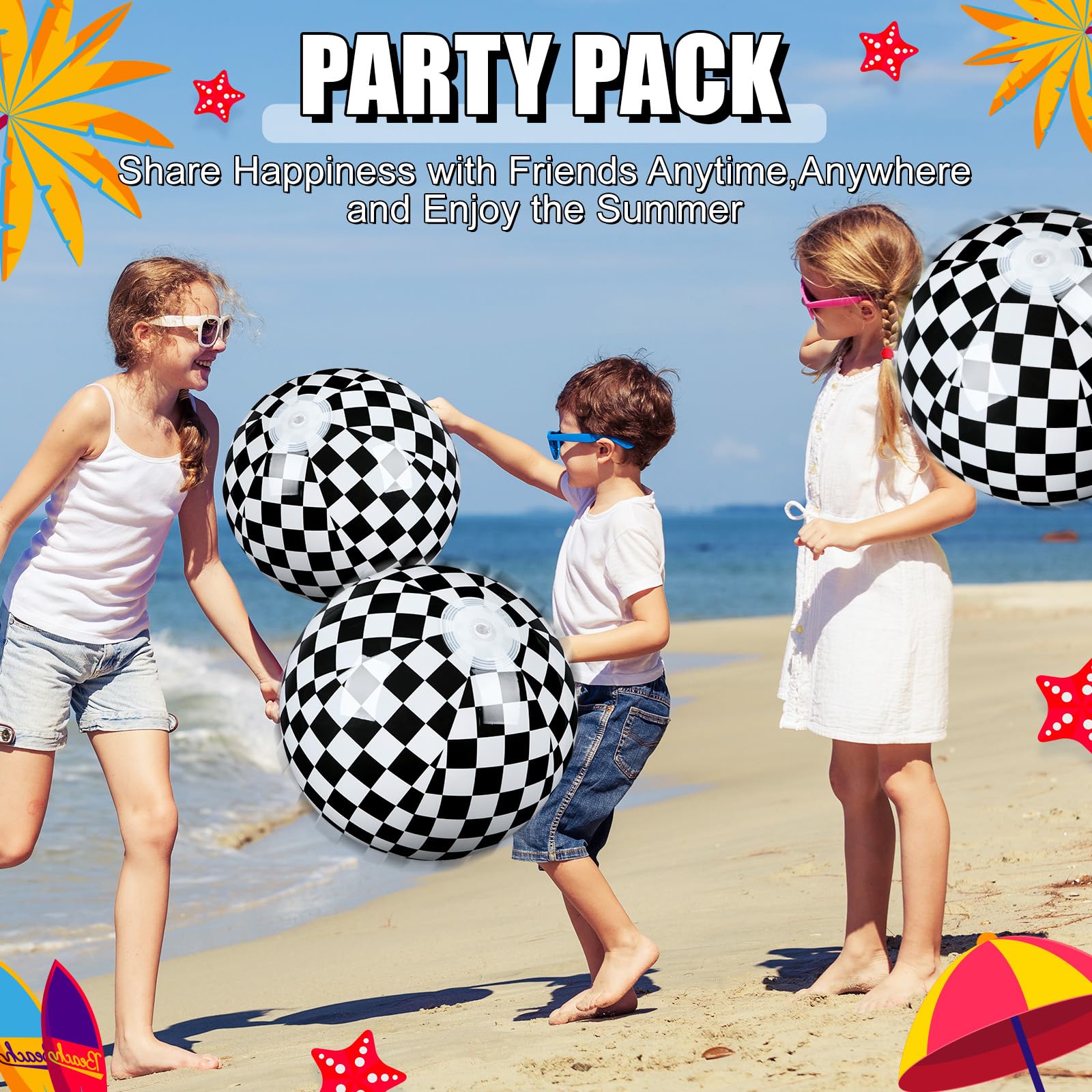 Versatile decor and active play prop for pool parties and gatherings.