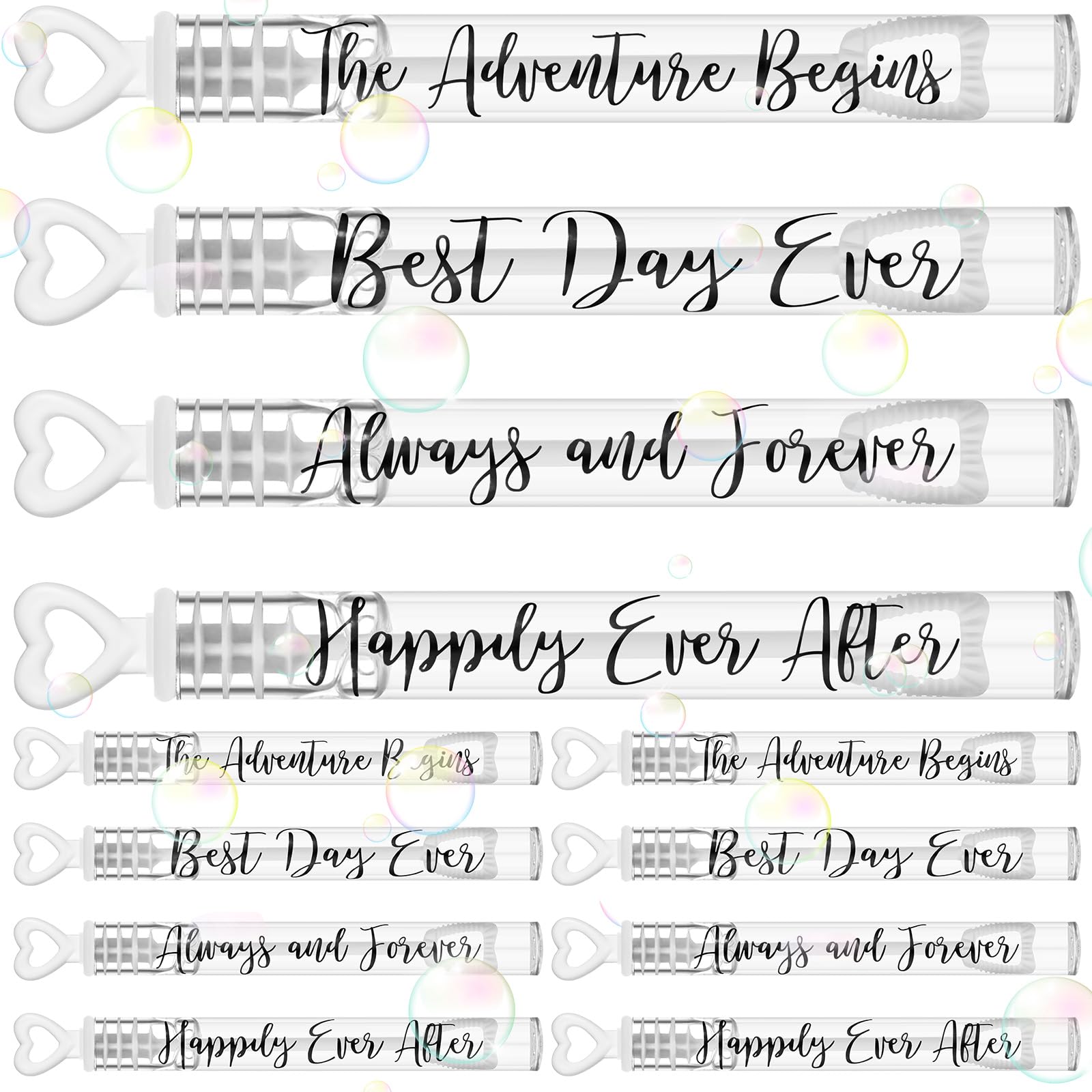 Hollowfly wedding heart bubble wand, ideal for bright send-off moments.