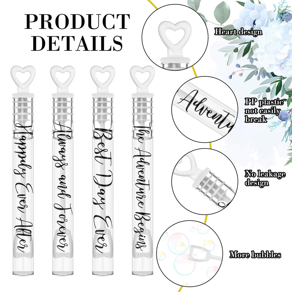 Hollowfly heart-wand bubble, vibrant bubbles enhancing reception and photos.
