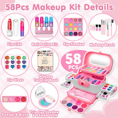Hollyhi makeup palette and brushes for kid-friendly creativity and color practice