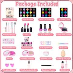 Hollyhi 59Pcs - open pink case highlights large storage for easy organization.