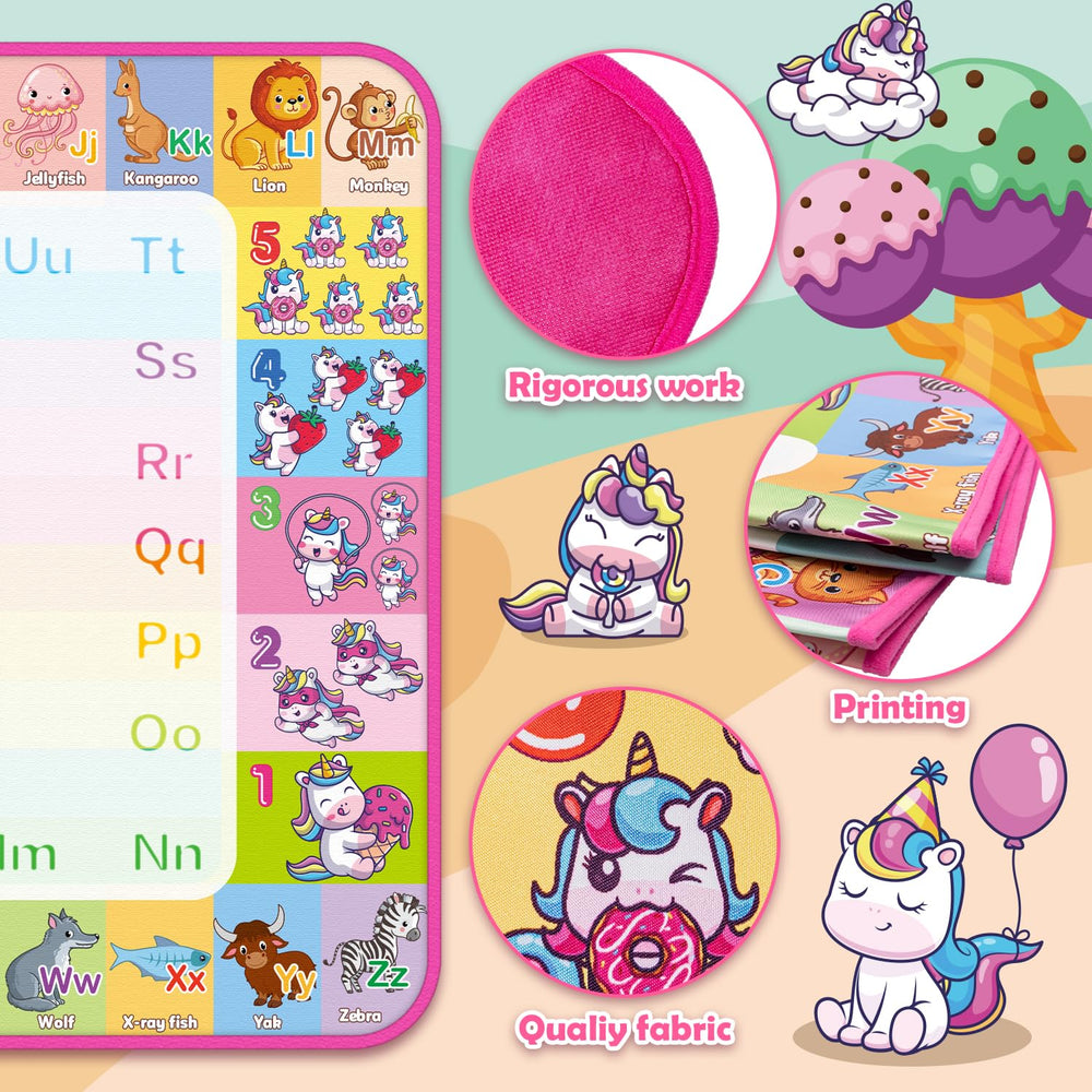 Hollyhi Aqua Water Doodle Mat packaging highlights gift-ready design.