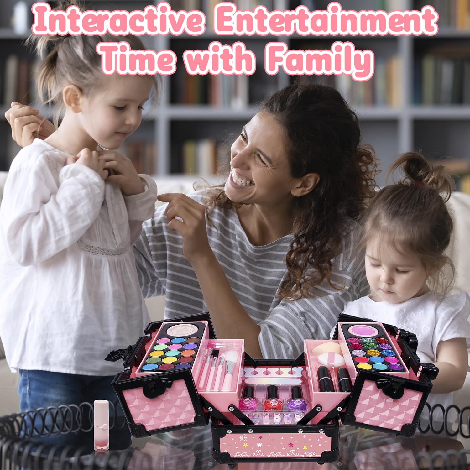 Includes a sturdy handle for easy carrying during playdates.
