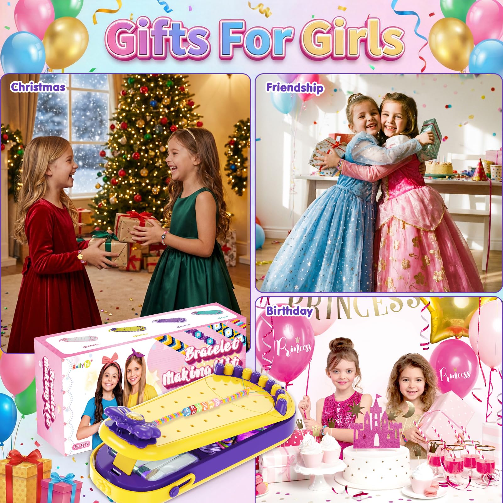 Hollyhi kid-friendly craft set ideal for birthdays and sleepovers.
