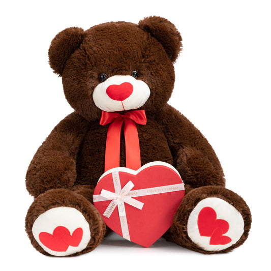 HollyHOME Big Teddy Bear 36-inch full view offers a cozy cuddle companion for kids and partners.