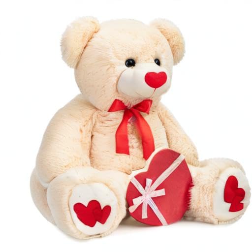 HollyHOME beige teddy bear design suitable for kids and adults