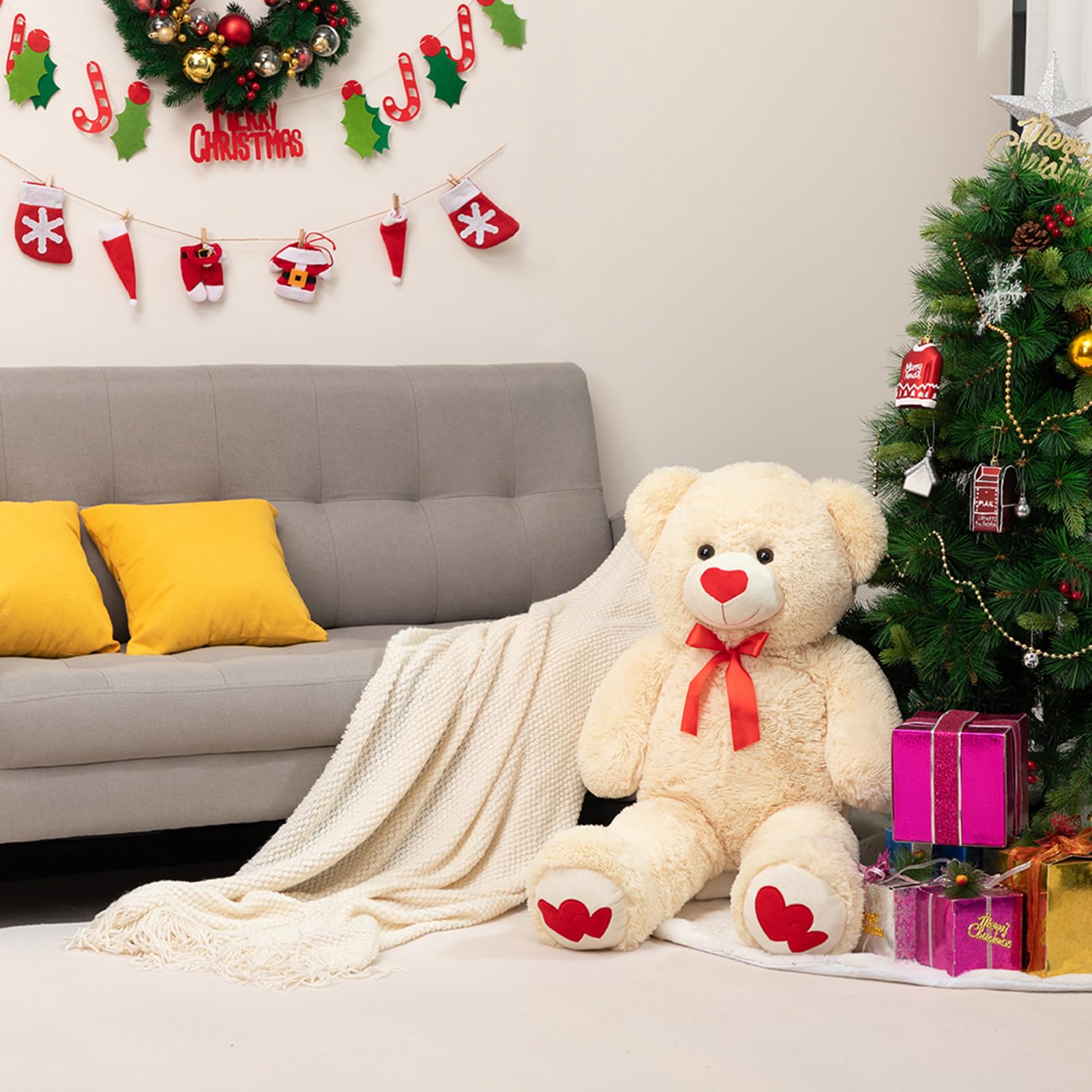 HollyHOME 36-inch height from ears to toes for cuddling