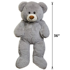 HollyHOME big teddy bear gray bedroom decor centerpiece for warm, inviting spaces.
