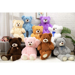 HollyHOME big teddy bear gray 36-inch cuddle pose, perfect for snuggling during bedtime.