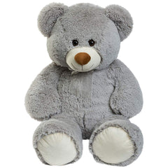 HollyHOME big teddy bear gray overall 36-inch, ideal as a statement cuddle piece.
