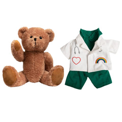 HollyHOME Doctor Bear soft plush, ideal for comforting hugs and desk companions