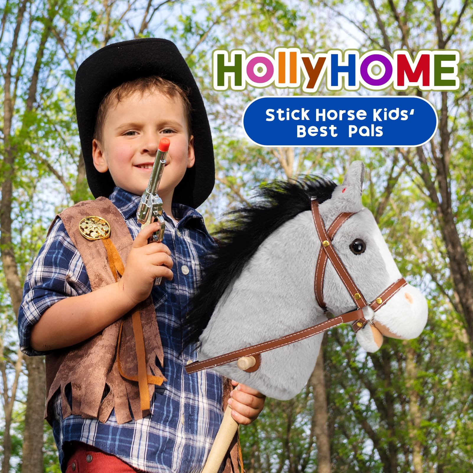 HollyHOME handles and leather reins for secure indoor or outdoor play