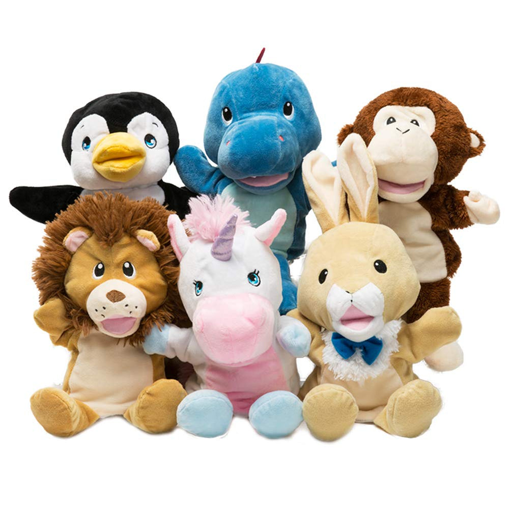 HollyHOME 13 inch plush puppet engages kids and caregivers for interactive moments