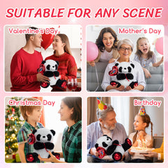 HollyHOME panda plush made with durable materials for lasting cuddles.