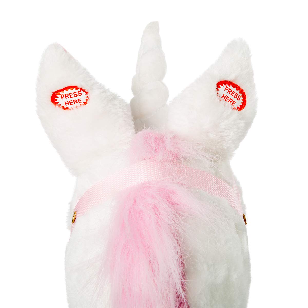 HollyHOME 37-inch ride-on unicorn stick horse ready for play