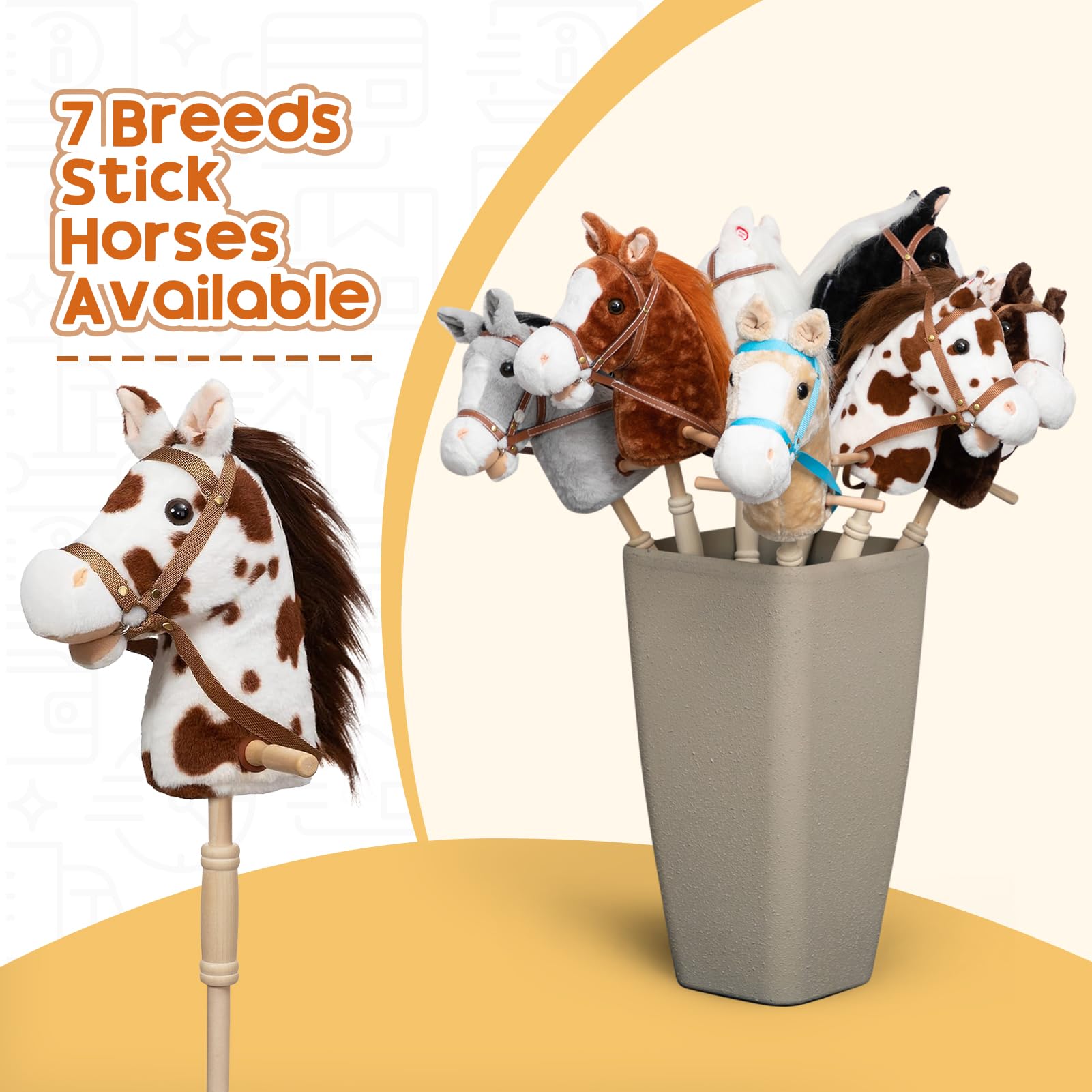 HollyHOME stick horse age suitability suitable for 3+ children
