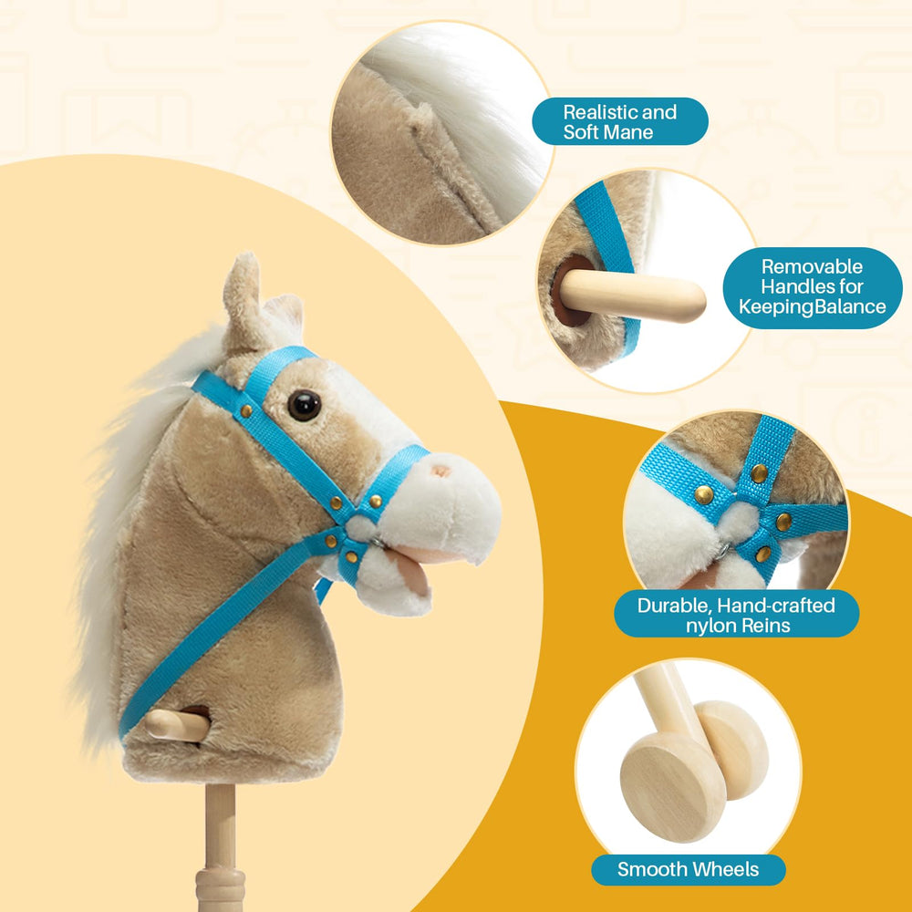 HollyHOME durable nylon reins and wooden stick for lasting fun