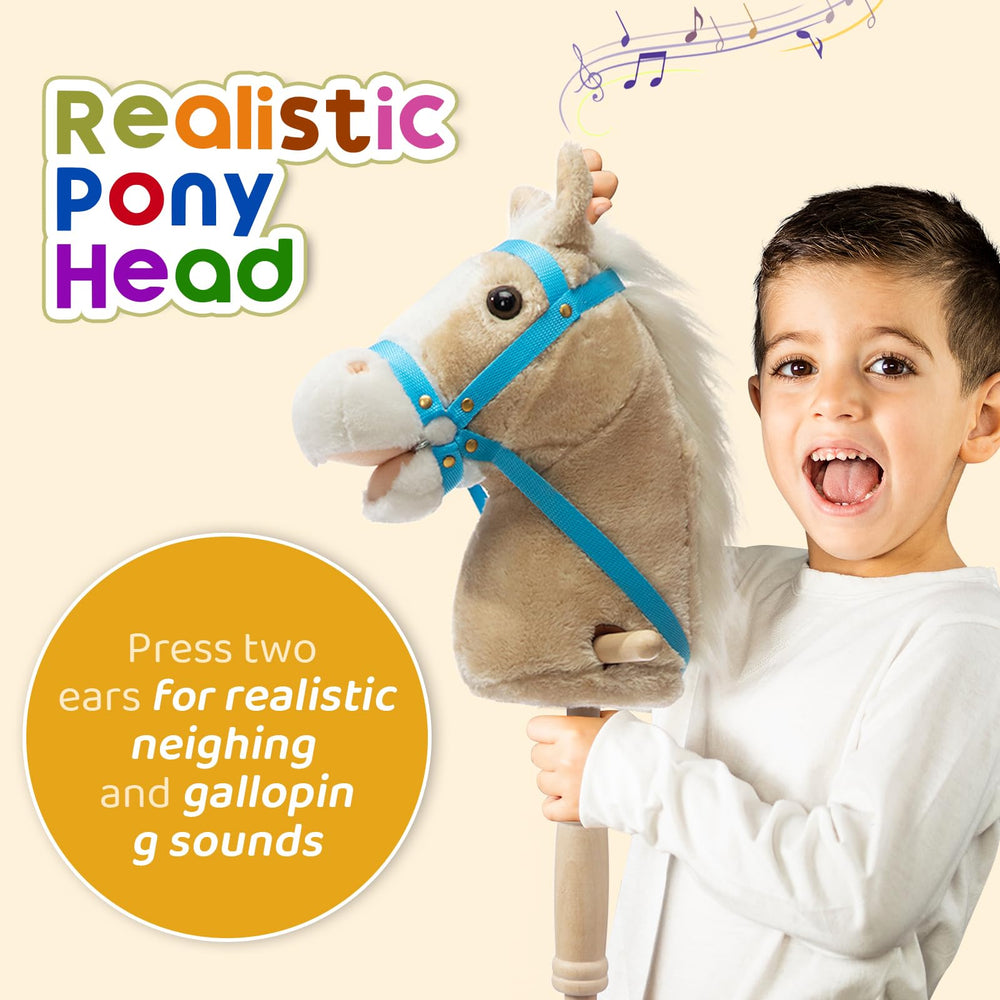 HollyHOME plush head close-up showing soft fluffy texture for imaginative play