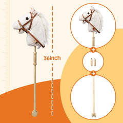 HollyHOME stick horse plush craftsmanship detail on stitching