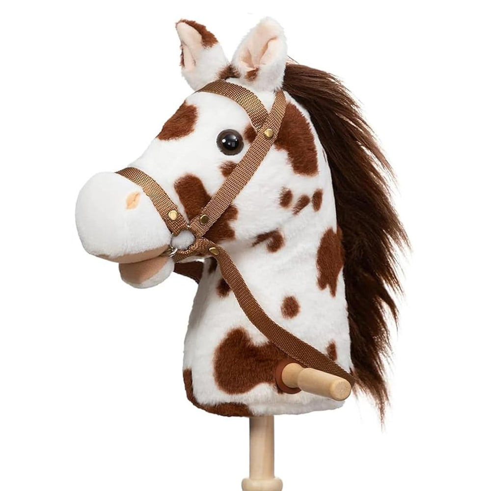HollyHOME stick horse plush full view for imaginative play and balance development
