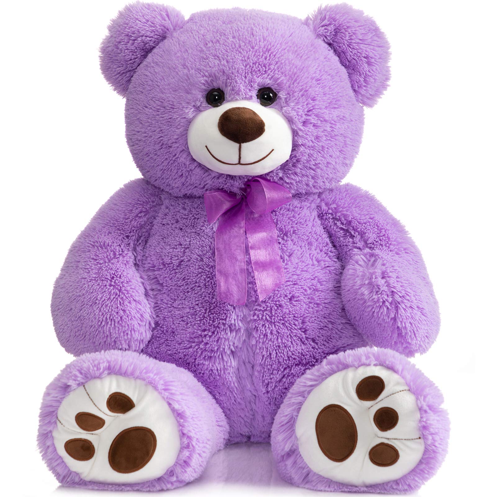 HollyHOME 36-inch teddy bear plush with footprint for comforting hugs