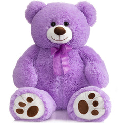 HollyHOME 36-inch teddy bear plush with footprint for comforting hugs
