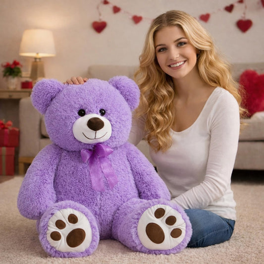 HollyHOME teddy bear footprint paw detail highlights its unique charm