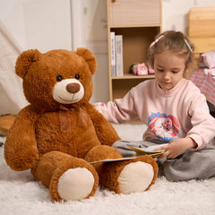 HollyHOME teddy bear with ribbon bow adds charming gift-ready detail.