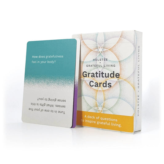 Holstee Gratitude Cards overview: a compact deck to invite daily reflections and conversations.