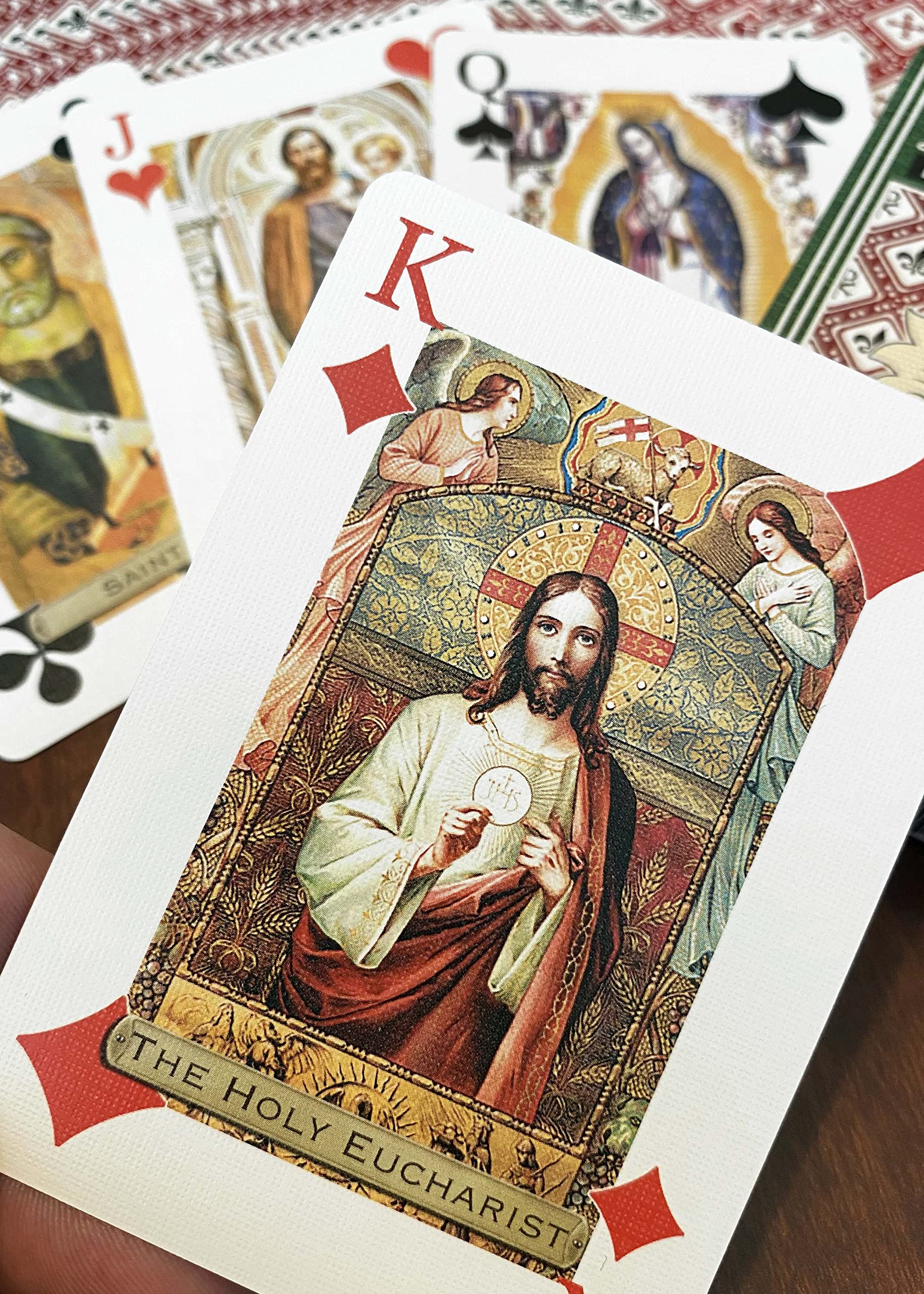 Holy Playing Cards Saints Edition Christ King cards encourage thoughtful, respectful conversations.