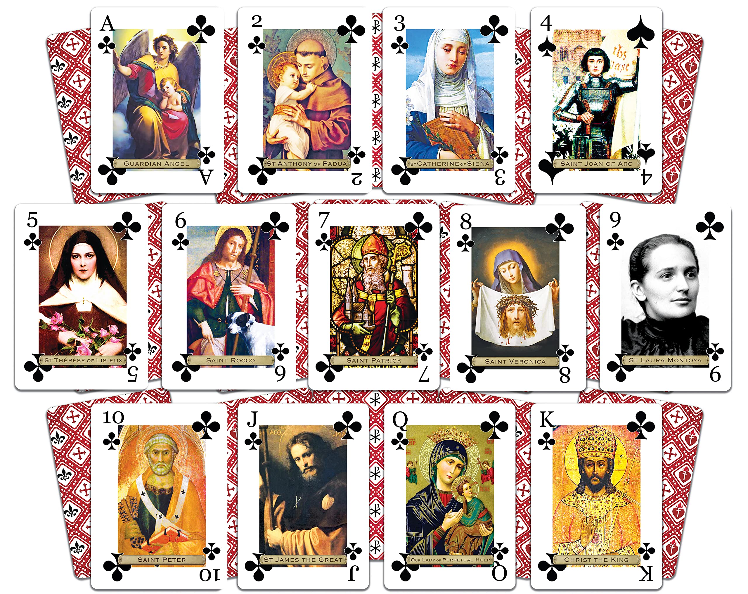 Holy Playing Cards Saints Edition compact gift-ready box for easy storage.