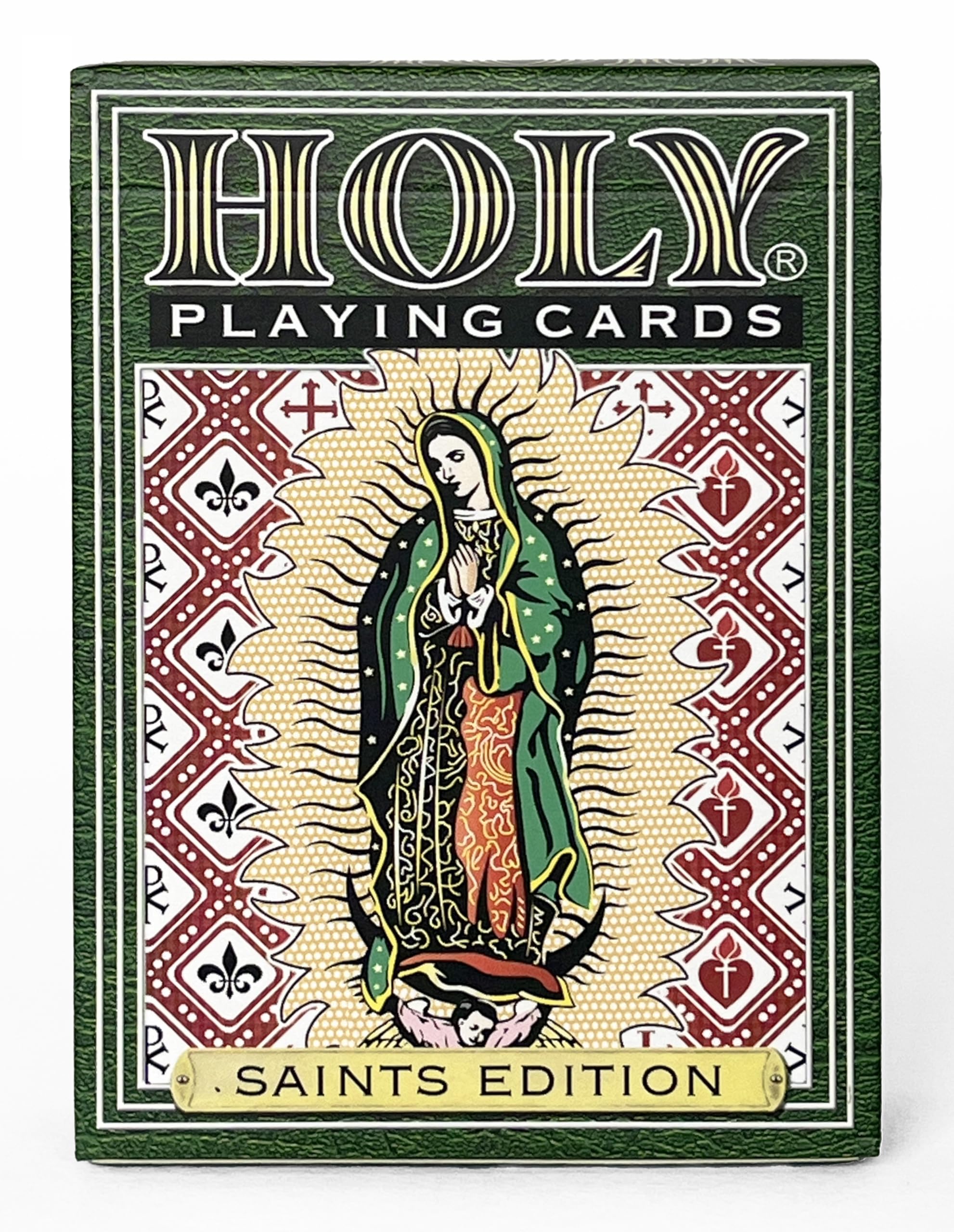 Holy Playing Cards Saints Edition QR saint bios linking learning and family discussion.