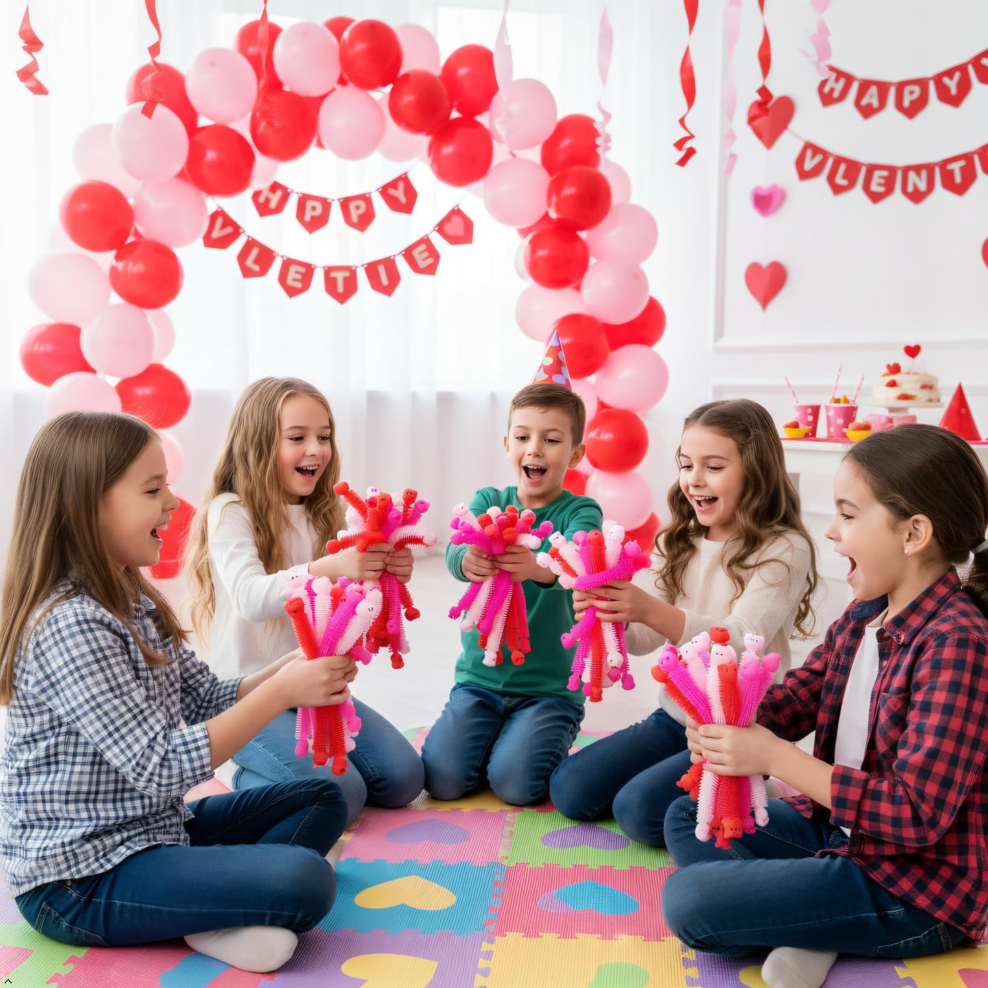 Holydeck Valentines party favors; colorful strings ideal for gifting at gatherings.