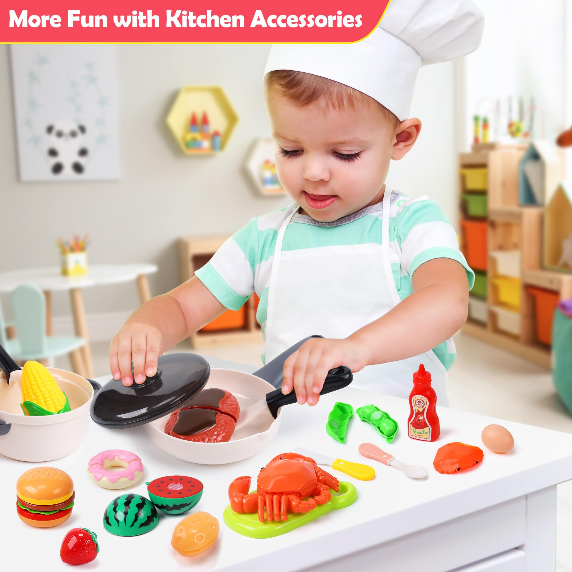 HOLYFUN dinner plates for complete pretend meals and classroom play.