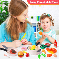 HOLYFUN educational kitchen toy set supports creative thinking during pretend play.