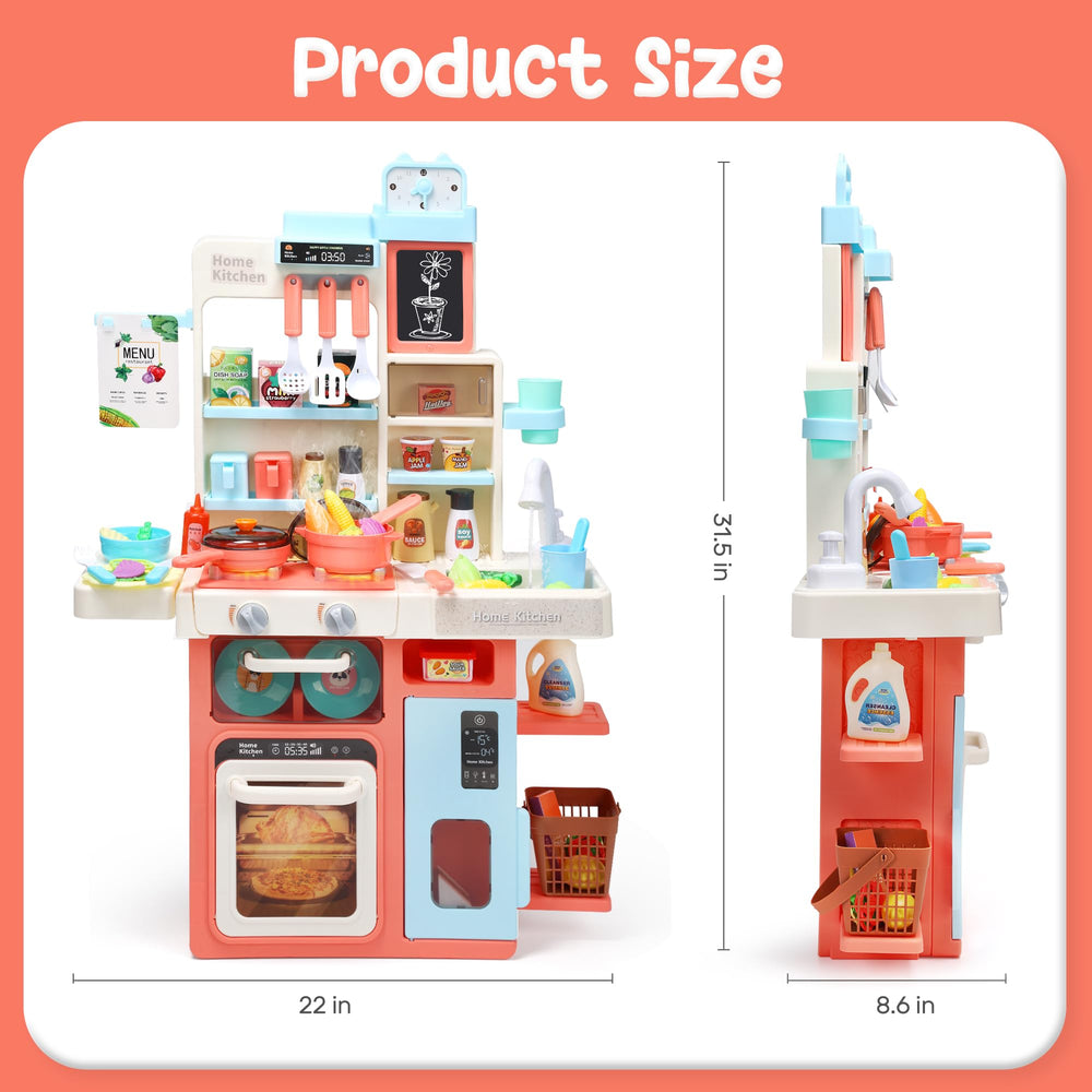 HOLYFUN Playset with steam and lights enhances authentic cooking moments