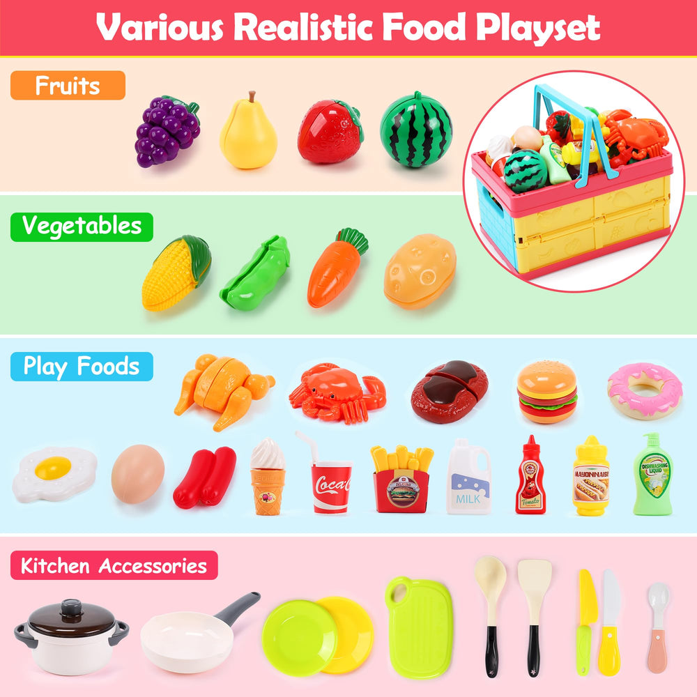 HOLYFUN simulated kitchen pot and pan for realistic pretend cookouts.